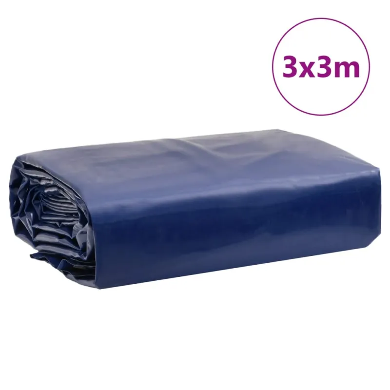 Tentas, mėlynos spalvos, 3x3m, 650g/m²