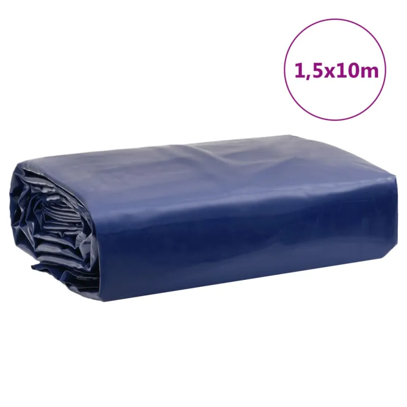 Tentas, mėlynos spalvos, 1,5x10m, 650g/m²