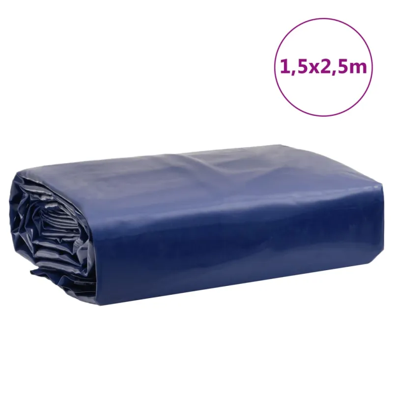 Tentas, mėlynos spalvos, 1,5x2,5m, 650g/m²