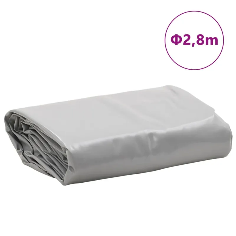 Tentas, pilkos spalvos, Ø 2,8m skersmens, 650g/m²