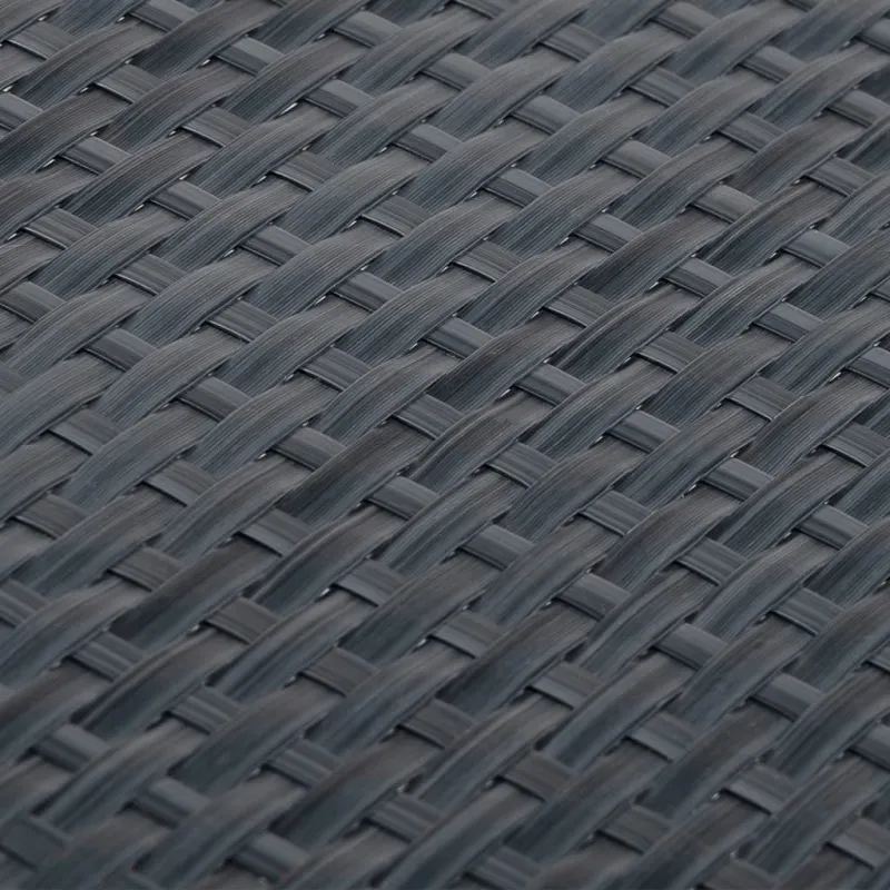 Balkono pertvara, antracito spalvos, 400x80cm, poliratanas