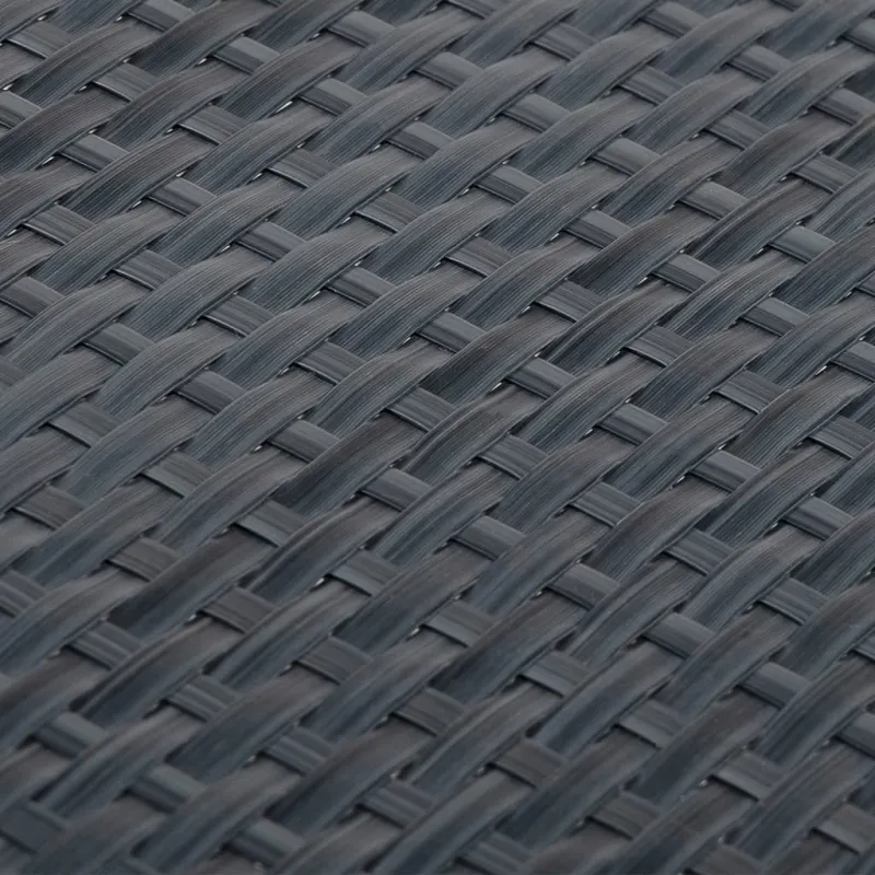Balkono pertvara, antracito spalvos, 600x100cm, poliratanas