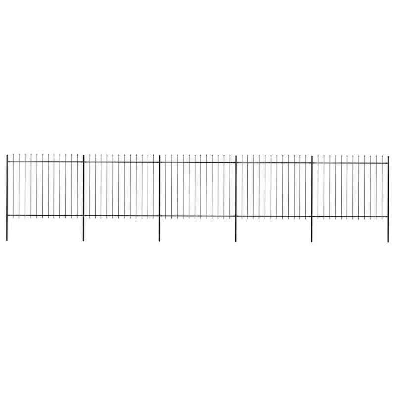 Sodo tvora su iešmeliais, plienas, 892,5x150cm, juoda