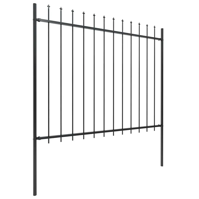 Sodo tvora su iešmeliais, plienas, 1603,5x150cm, juoda