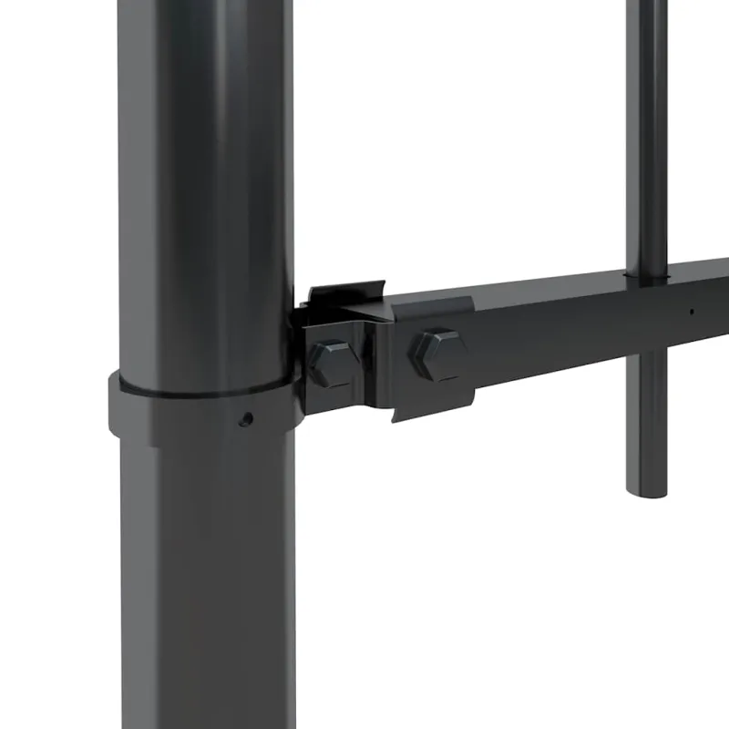 Sodo tvora su iešmeliais, plienas, 1781,5x150cm, juoda