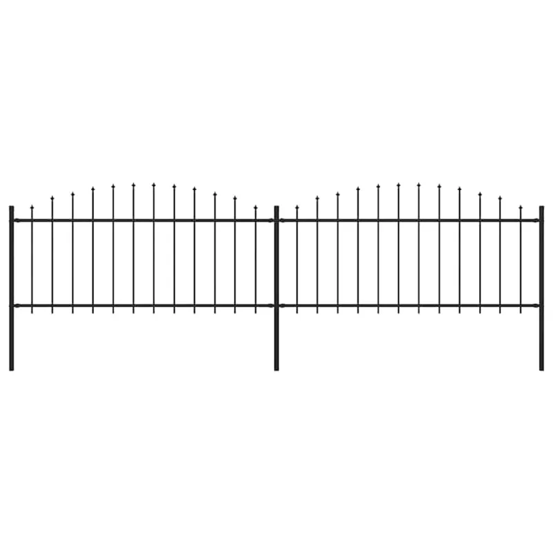 Sodo tvora su iečių viršug., juoda, (0,5-0,75)x3,4m, plienas