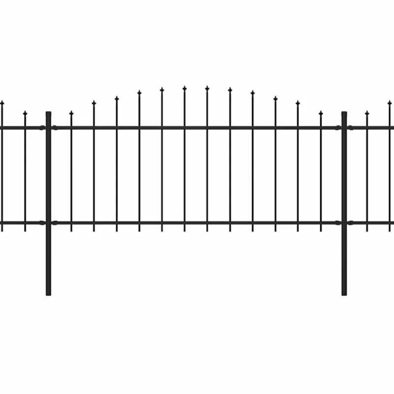 Sodo tvora su iečių viršug., juoda, (0,5-0,75)x3,4m, plienas