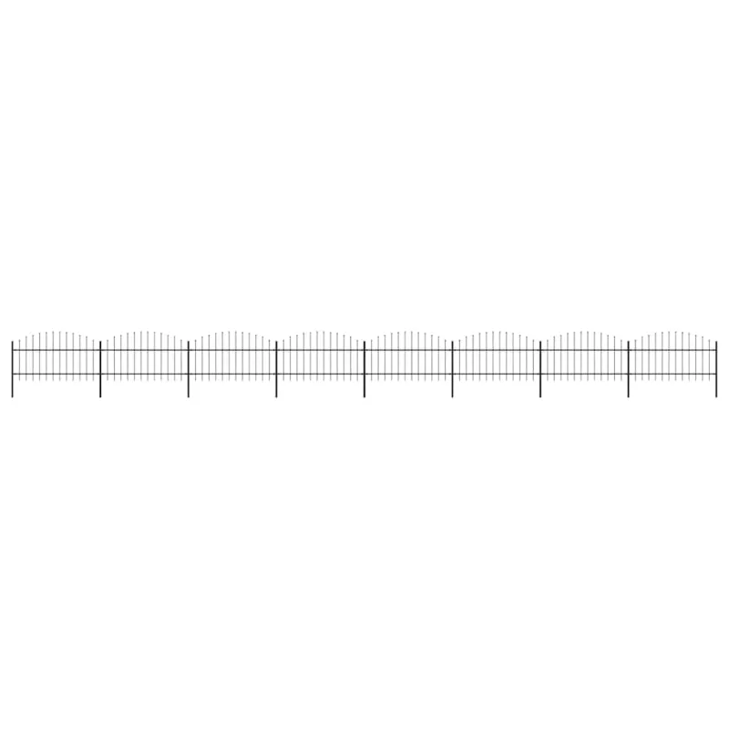 Sodo tvora su iečių viršug., juoda, (1-1,25)x13,6m, plienas