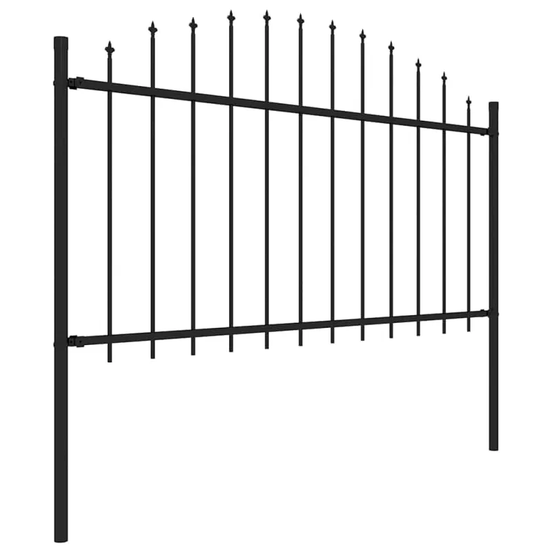 Sodo tvora su iešmeliais, plienas, 1603,5x150cm, juoda