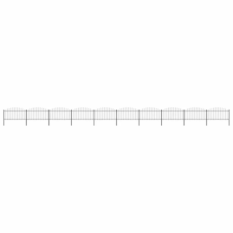 Sodo tvora su iešmeliais, plienas, 1781,5x150cm, juoda