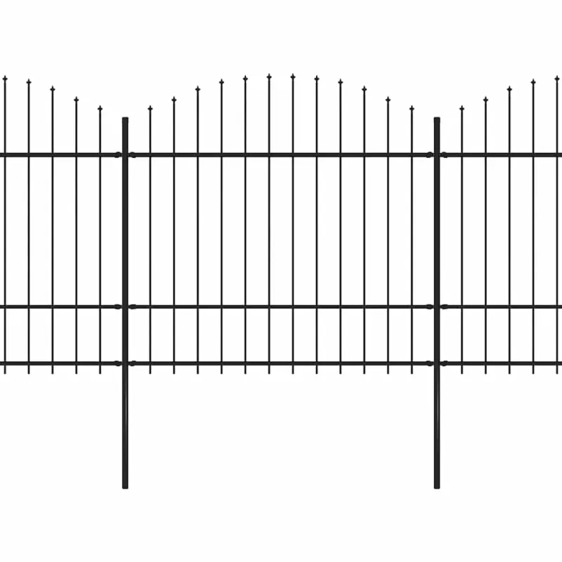 Sodo tvora su iešmeliais, plienas, 537x175cm, juoda