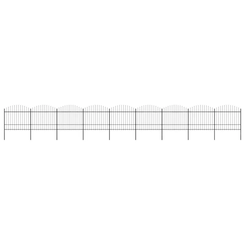 Sodo tvora su iečių viršug., juoda, (1,5-1,75)x15,3m, plienas