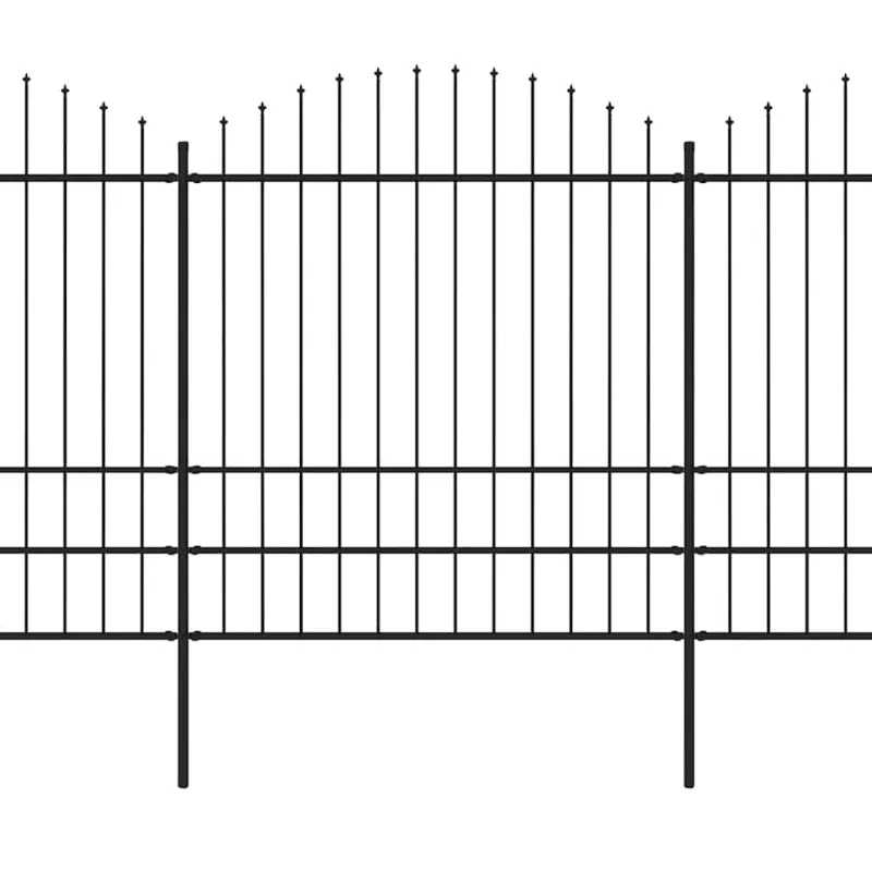 Sodo tvora su iešmeliais, plienas, 359x200cm, juoda