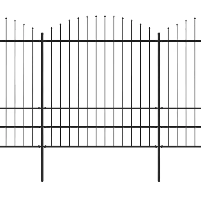 Sodo tvora su iešmeliais, plienas, 1070x200cm, juoda