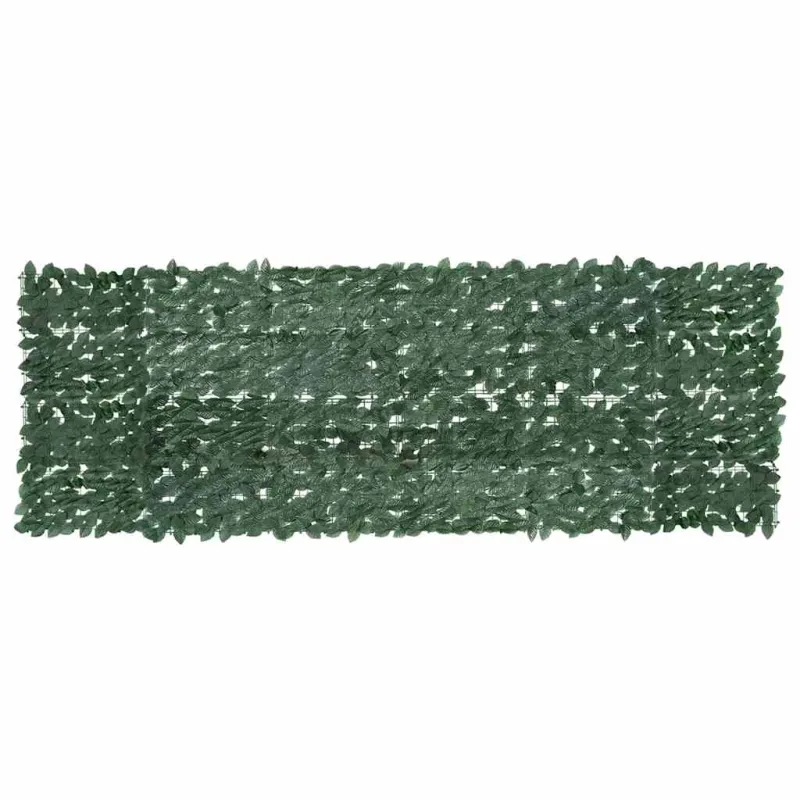 Balkono pertvara, 300x100cm, su tamsiai žaliais lapais