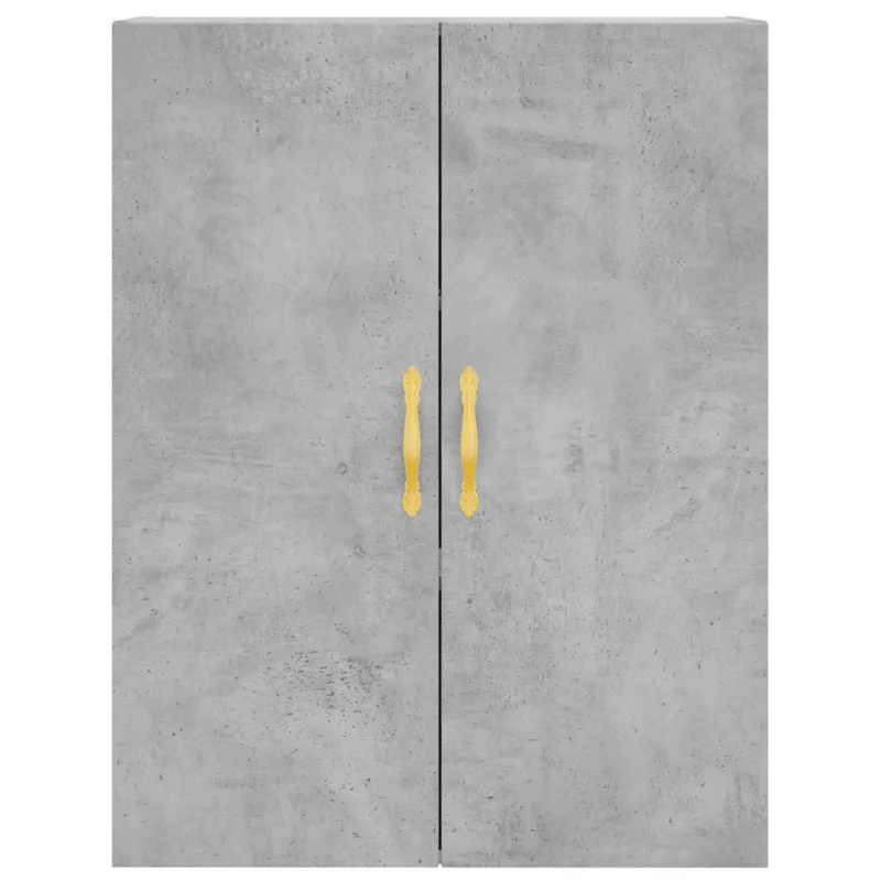Komoda, betono pilkos spalvos, 69,5x34x180cm, apdirbta mediena
