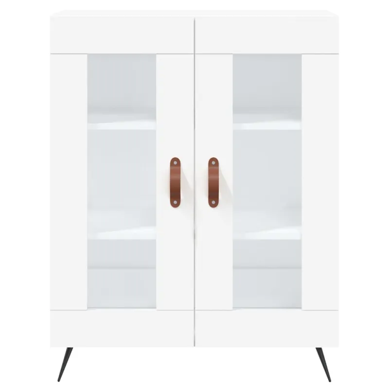 Komoda, baltos spalvos, 69,5x34x180cm, apdirbta mediena