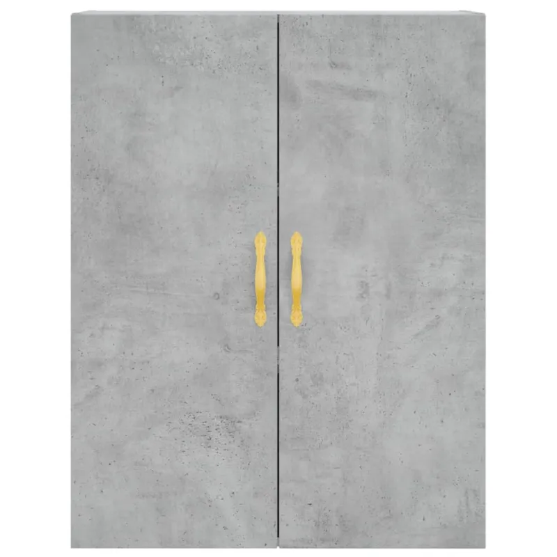 Komoda, betono pilkos spalvos, 69,5x34x180cm, apdirbta mediena