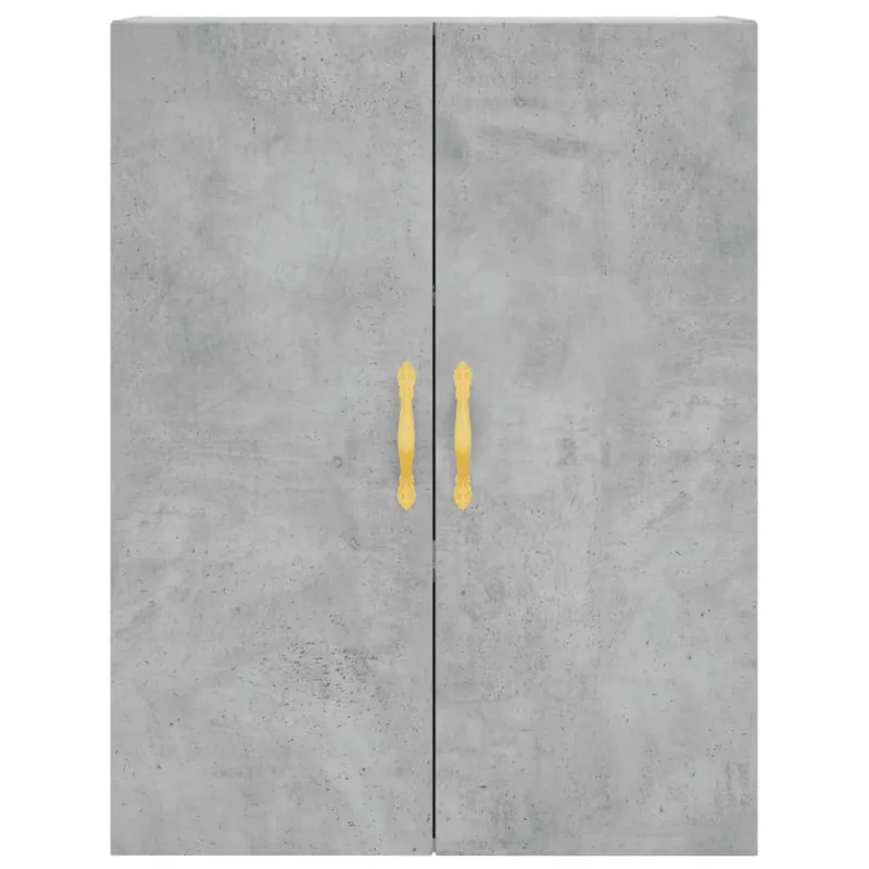 Komoda, betono pilkos spalvos, 69,5x34x180cm, apdirbta mediena