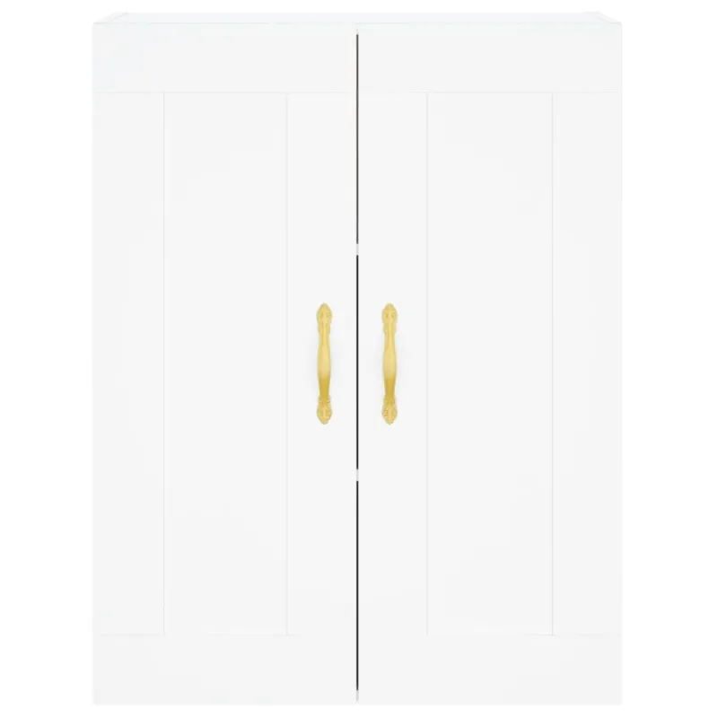Komoda, baltos spalvos, 69,5x34x180cm, apdirbta mediena