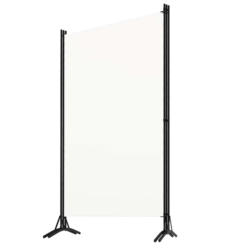 Kambario pertvara, 3 dalių, baltos spalvos, 260x180cm, audinys