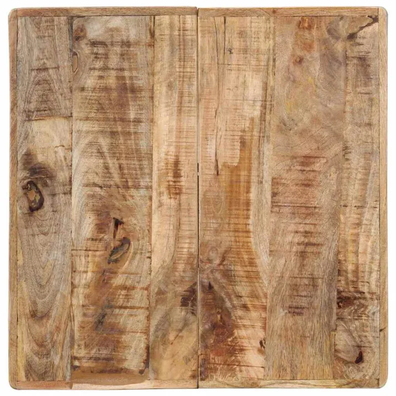Bistro staliukas, 60x60x77cm, neapdorota mango mediena