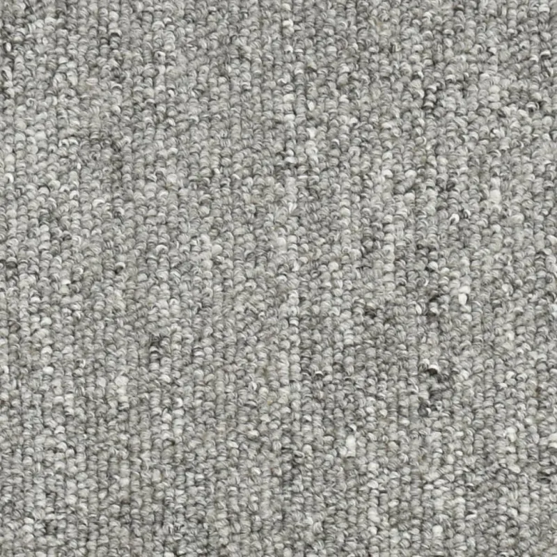 Laiptų kilimėliai, 15 vnt., 56x17x3 cm, šviesiai pilki, pusapvaliai