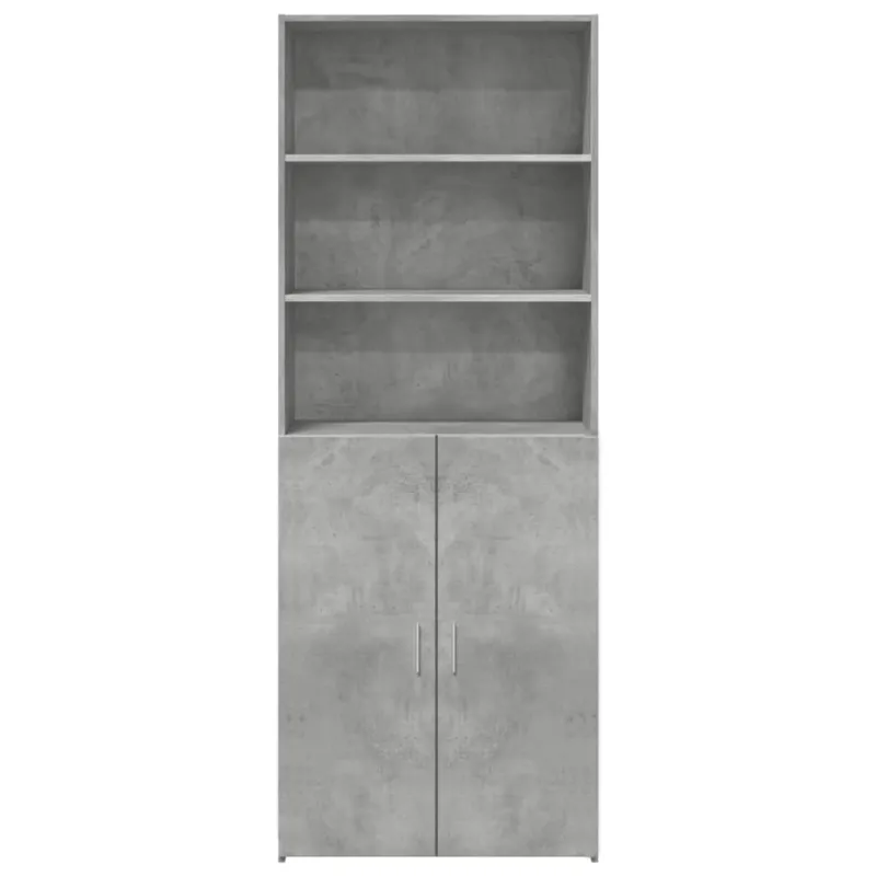 Komoda, betono pilkos spalvos, 70x42,5x185cm, apdirbta mediena