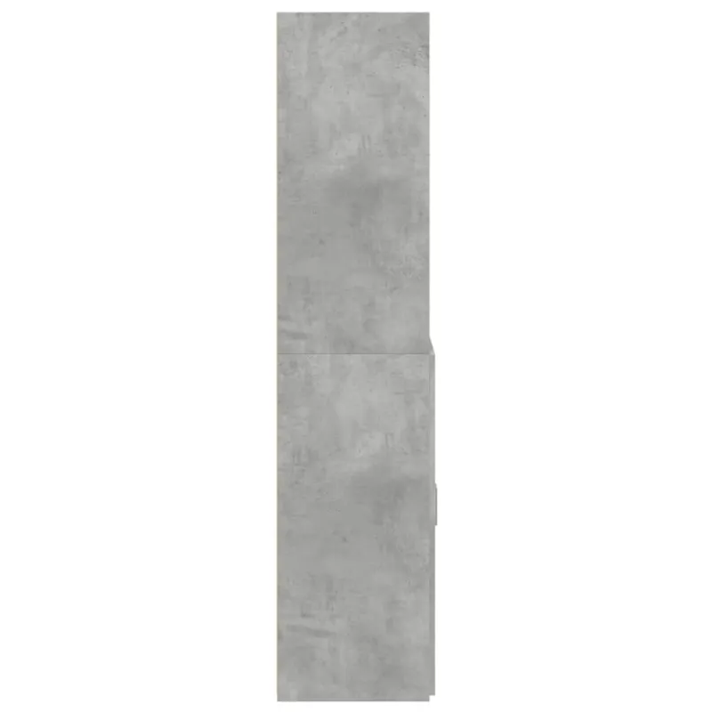 Komoda, betono pilkos spalvos, 80x42,5x185cm, apdirbta mediena