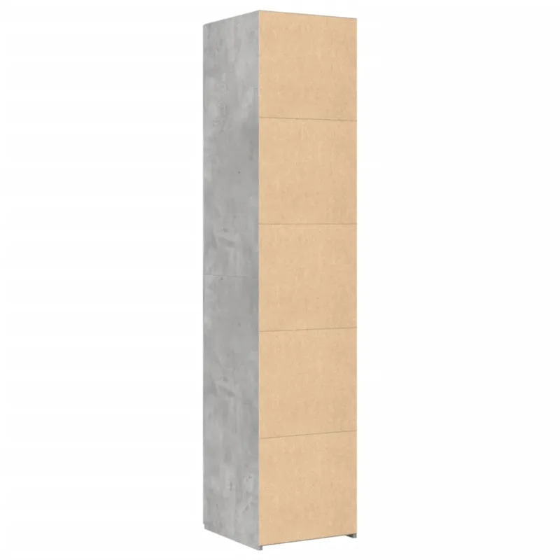 Komoda, betono pilkos spalvos, 40x42,5x185cm, apdirbta mediena