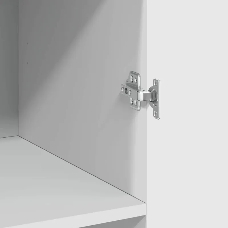 Komoda, baltos spalvos, 70x42,5x185cm, apdirbta mediena