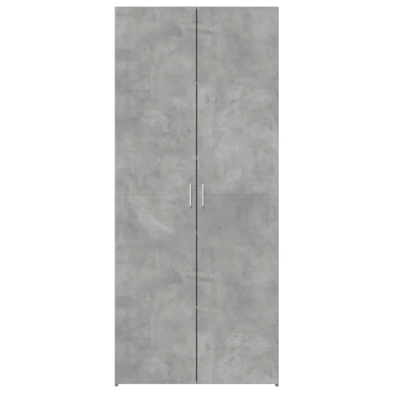 Komoda, betono pilkos spalvos, 80x42,5x185cm, apdirbta mediena