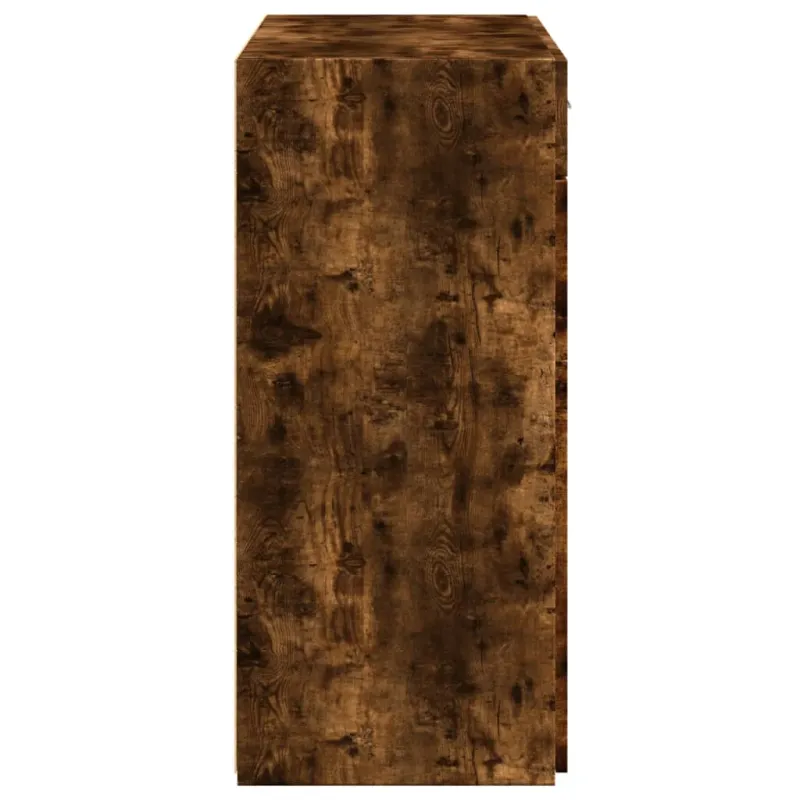 Šoninė spintelė, dūminio ąžuolo, 80x42,5x93cm, apdirbta mediena