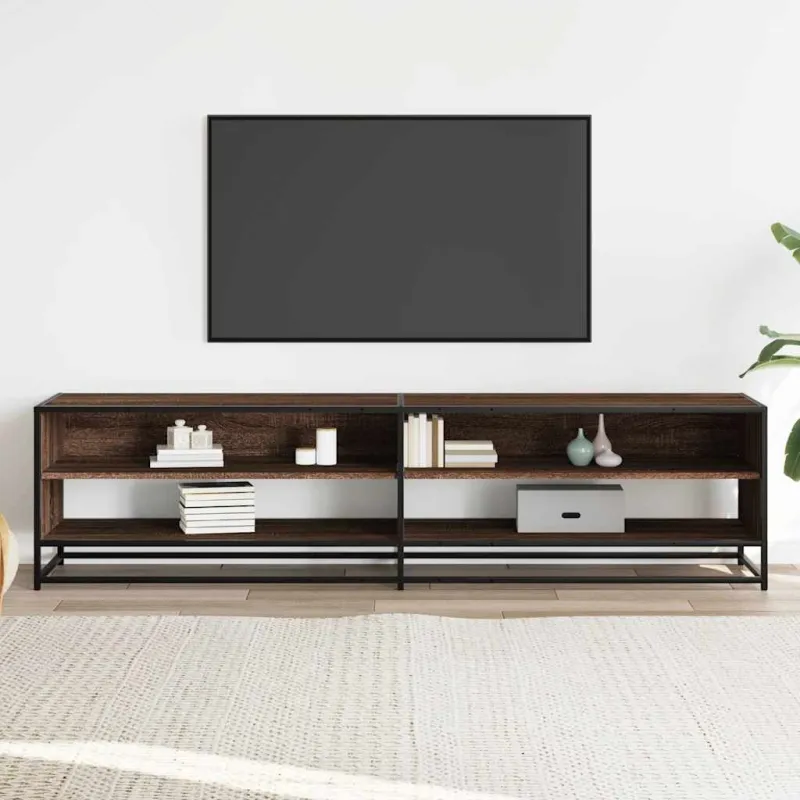 Televizoriaus spintelė, ruda ąžuolo, 180,5x40x46cm, mediena