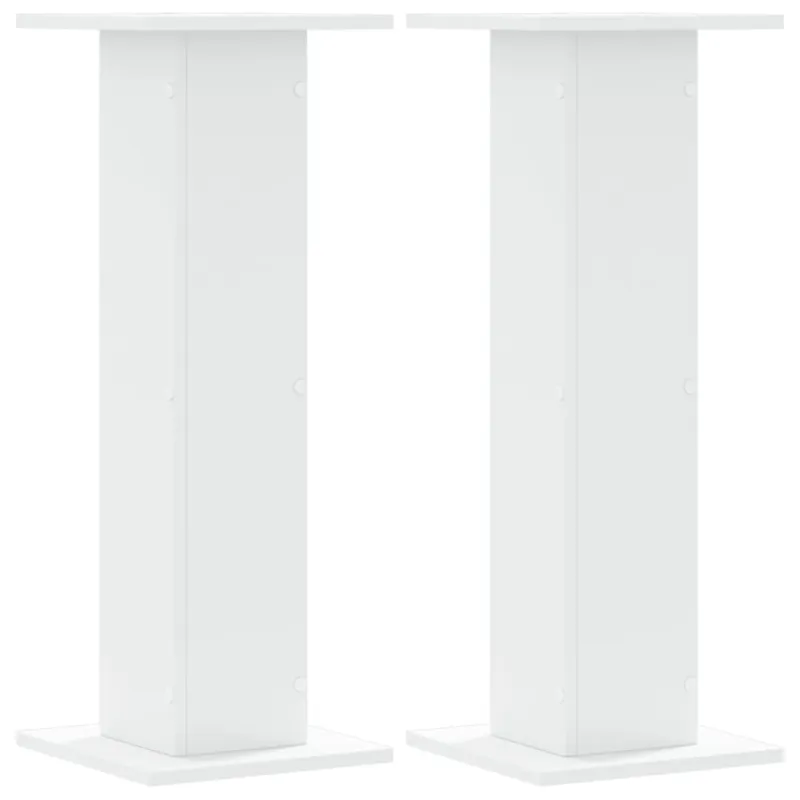 Stovai augalams, 2vnt., balti, 30x30x80cm, apdirbta mediena