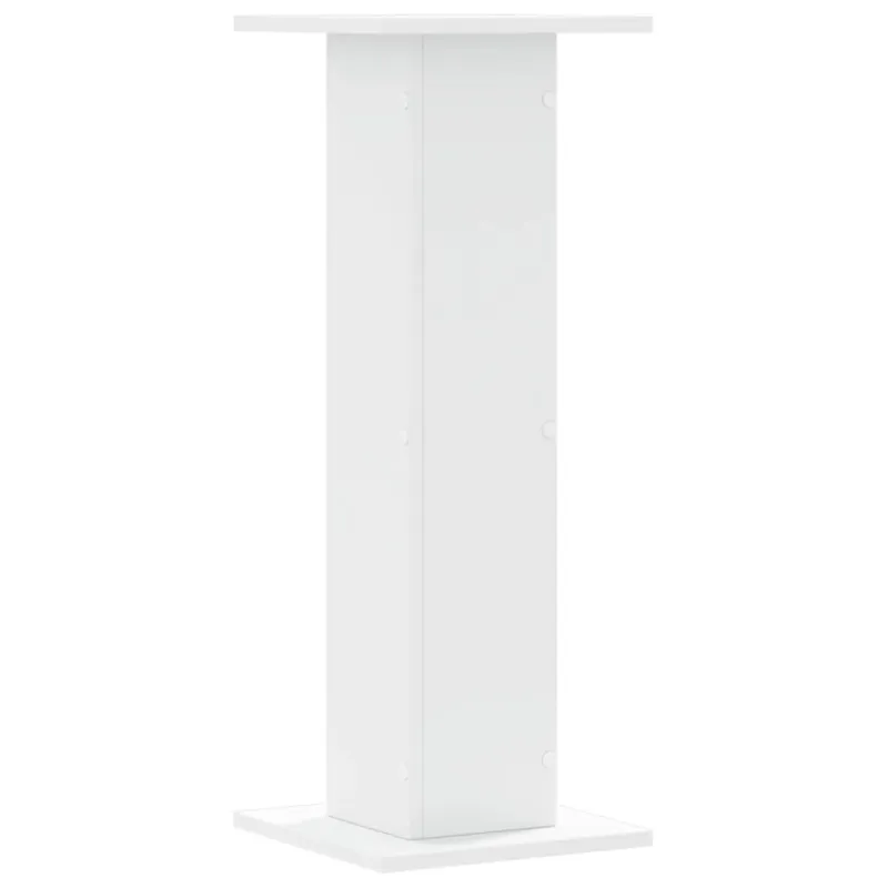 Stovai augalams, 2vnt., balti, 30x30x80cm, apdirbta mediena