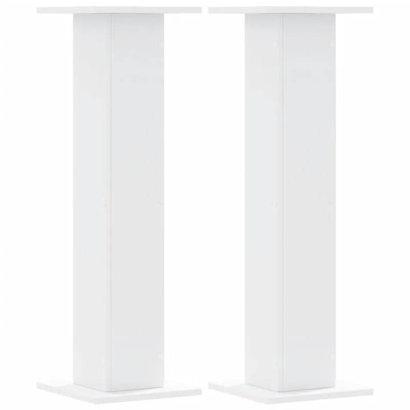 Stovai augalams, 2vnt., balti, 30x30x95cm, apdirbta mediena