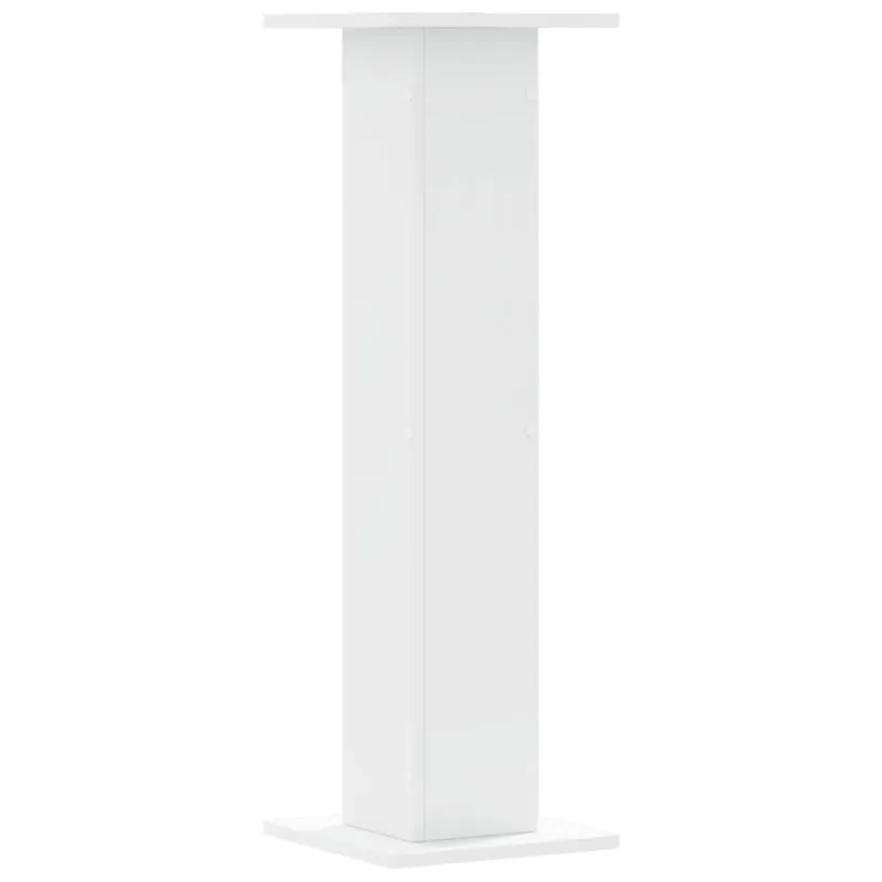 Stovai augalams, 2vnt., balti, 30x30x95cm, apdirbta mediena