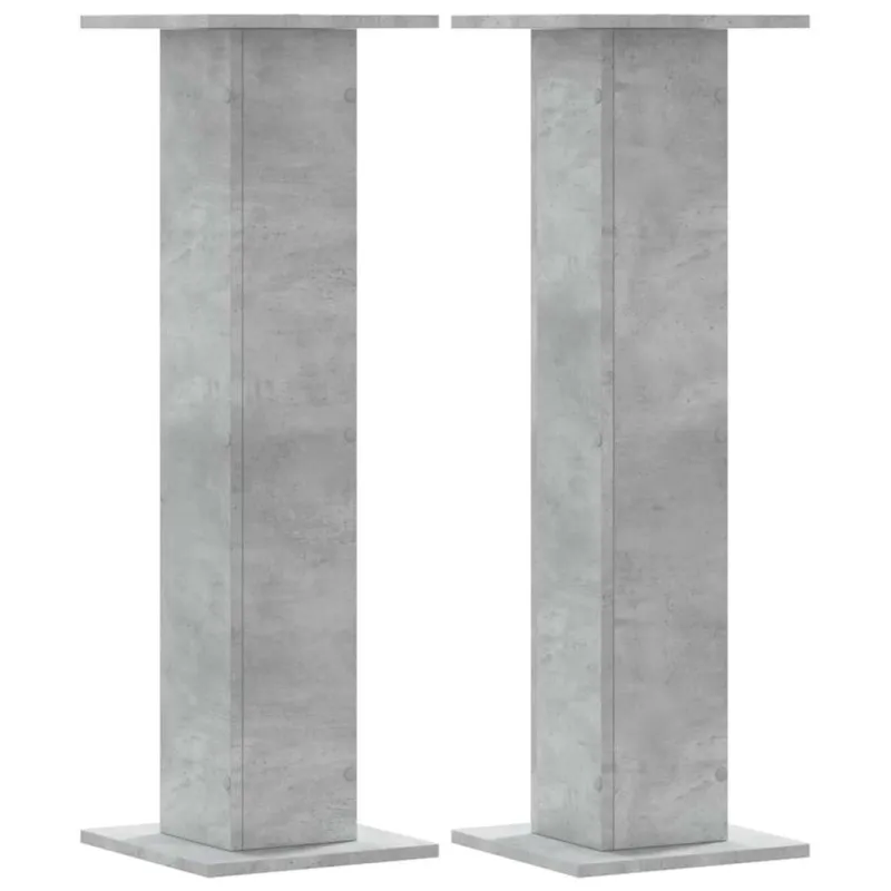Stovai augalams, 2vnt., betono, 30x30x95cm, apdirbta mediena