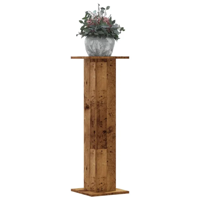 Stovai augalams, 2vnt., sendintos medienos, 30x30x95cm, mediena