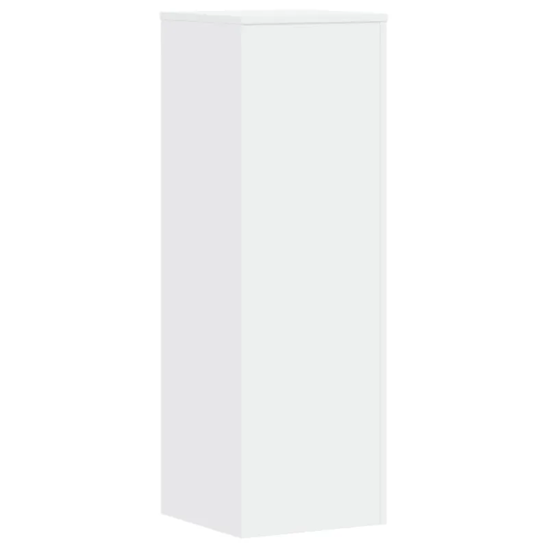 Stovai augalams, 2vnt., baltos spalvos, 33x33x100cm, mediena