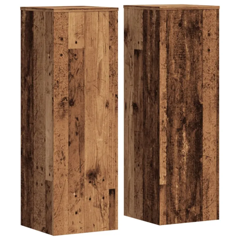 Stovai augalams, 2vnt., medienos, 33x33x100cm, mediena