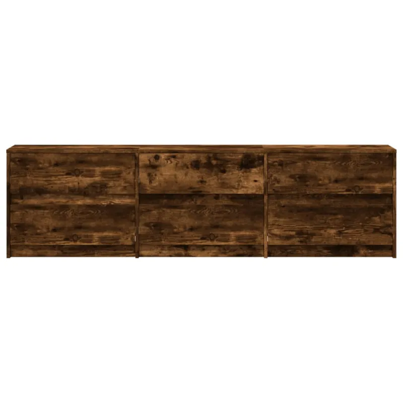 Televizoriaus spintelė su LED, ąžuolo, 180x34x50cm, mediena