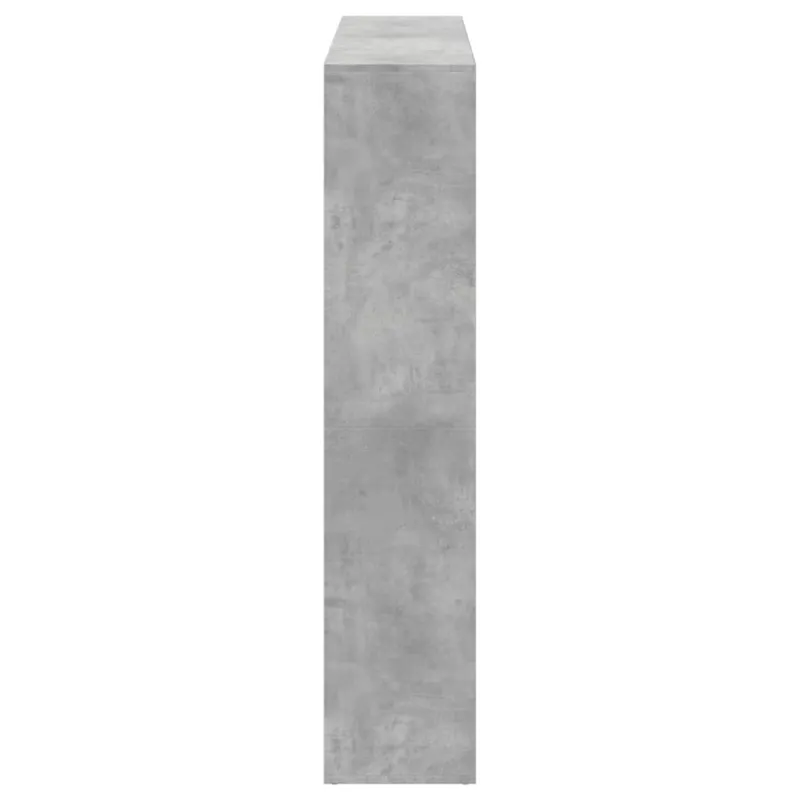 Spintelė knygoms, betono, 137,5x29x137,5cm, apdirbta mediena
