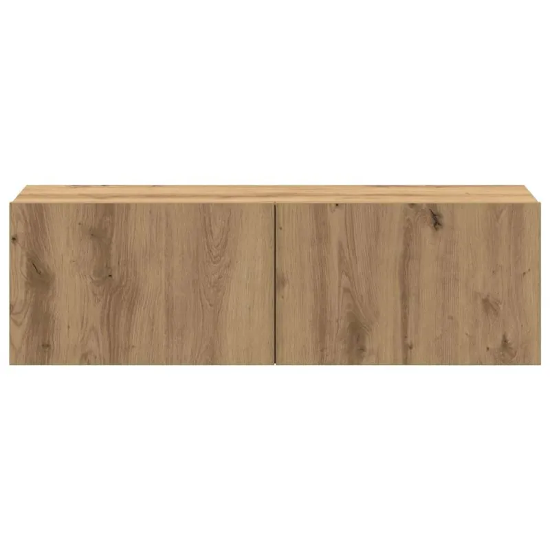 4 dalių sieninis televizoriaus spintelės komplektas Artisan Oak
