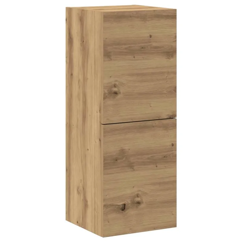 4 dalių sieninis televizoriaus spintelės komplektas Artisan Oak