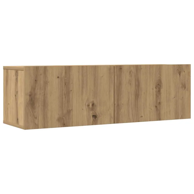 7 dalių sieninis televizoriaus spintelės komplektas Artisan Oak