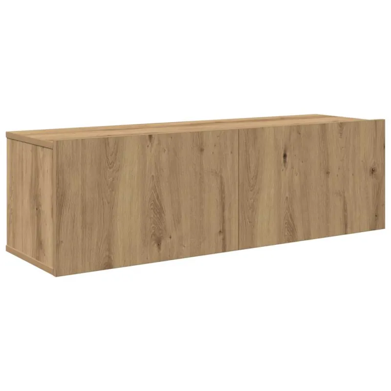 4 dalių sieninis televizoriaus spintelės komplektas Artisan Oak