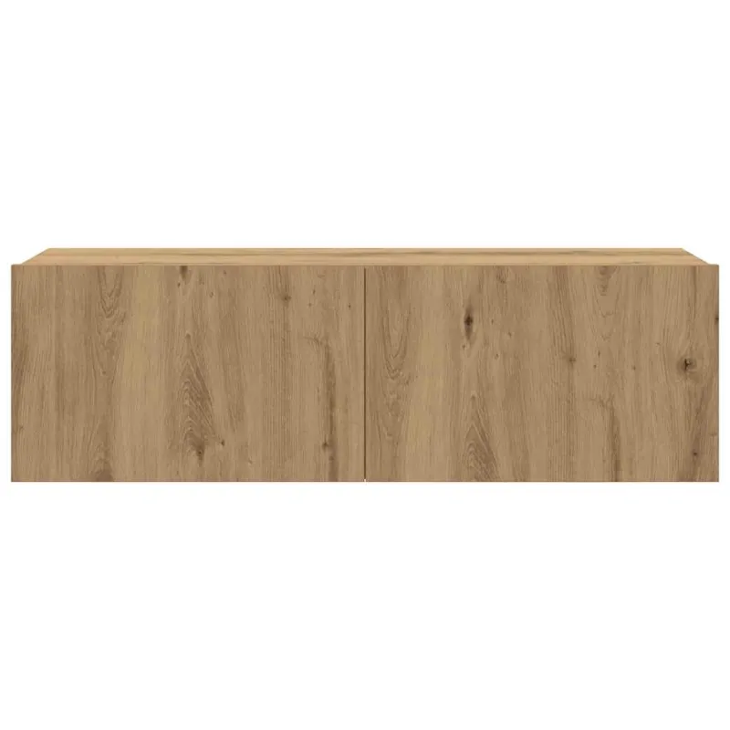 4 dalių sieninis televizoriaus spintelės komplektas Artisan Oak
