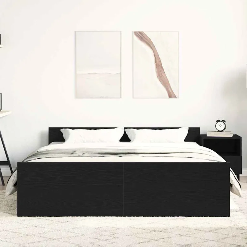 Lovos rėmas be čiužinio, 150x200 cm, apdirbta mediena
